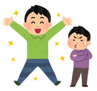 嫉妬する男性