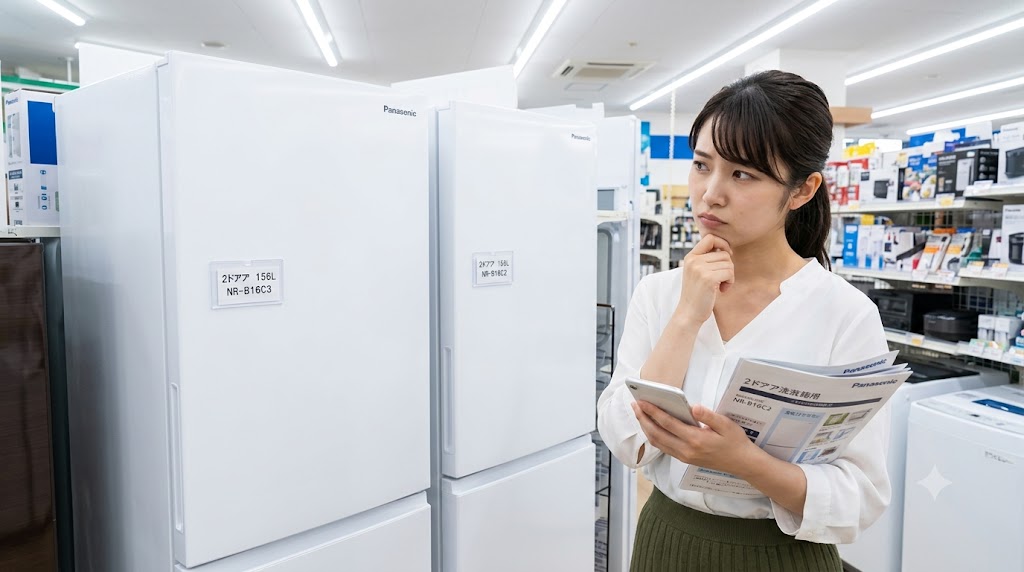 どちらを選ぶか迷う女性